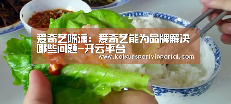 爱奇艺陈潇:爱奇艺能为品牌解决哪些问题-开云平台(图4) 开云平台官网